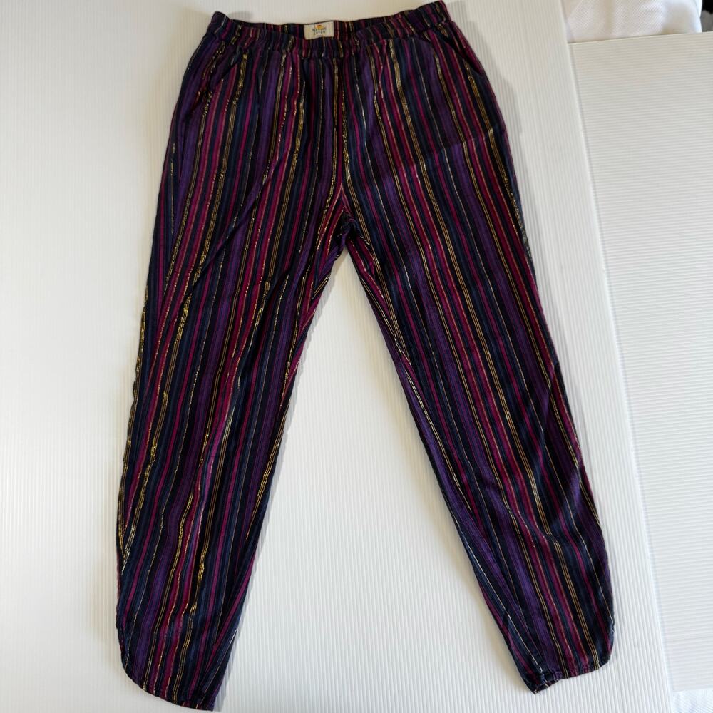 Marine Layer Allison Pant Medium Metallic Futuristic Glam Statement Festival - Picture 15 of 16